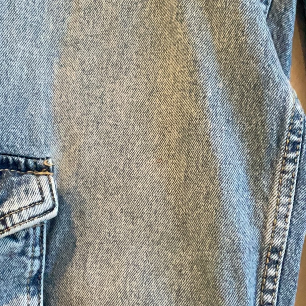 ON 34TH Wide-Leg Cargo Blue Jeans Size 4 - Picture 11 of 11